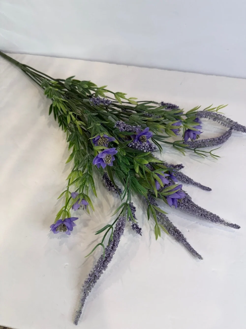 24 Inches “Faux Lavender Floral Bundle Purple Wildflower Stem Farmhouse Decor”